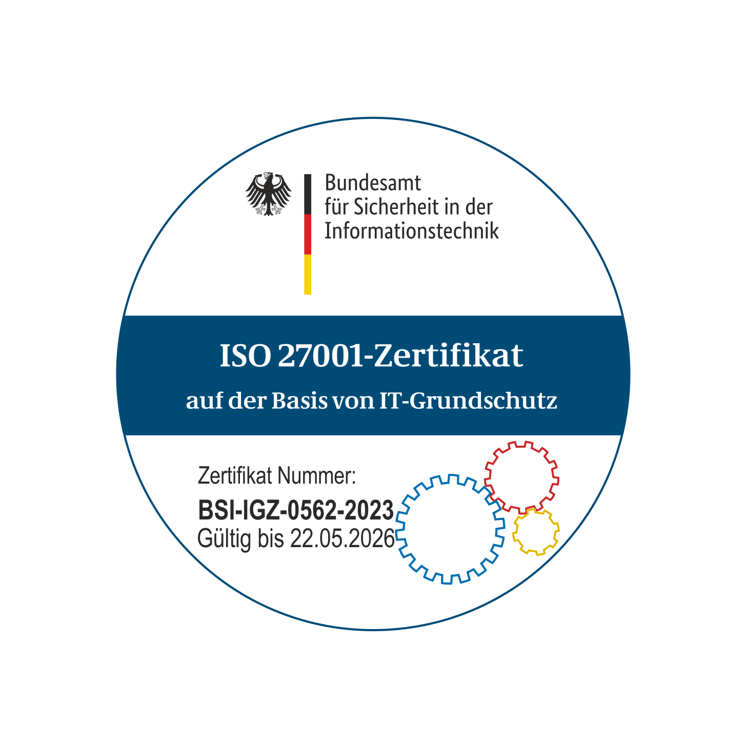 Logo Zertifikat ISO27001 BSI Logo Zertifikat ISO27001 BSI